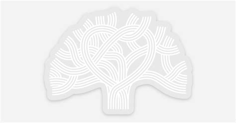 Oakland Love Tree (White on Clear) by Creative Satchel | Clear stickers ...