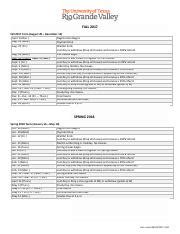 UTRGV Academic Calendar 2015-2017 - Fall 2015 Aug 31st Sept 7th Sept ...