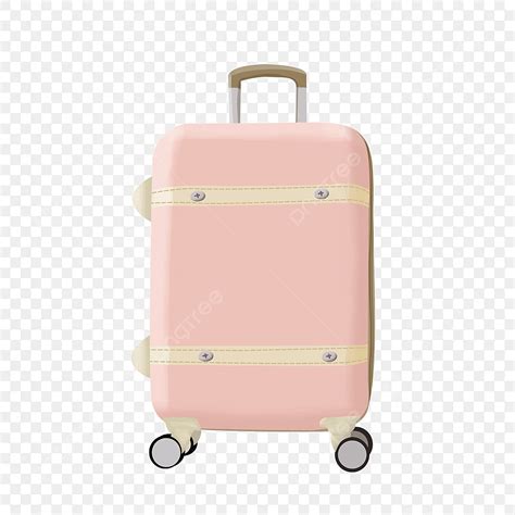 Pink Suitcase Clipart Transparent PNG Hd, Pink Large Capacity Wheel ...