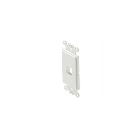 Cmple CMPLE 792-N White Decorator Style Keystone Insert- 1 Port at ...