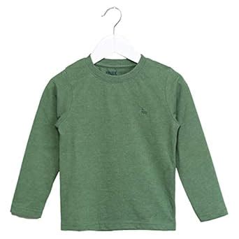 Buy Max Boy's Plain Regular fit T-Shirt (W18DBT75_Green 3 3-4Y) at ...