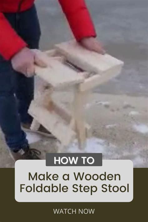 Diy wooden foldable step stool – Artofit
