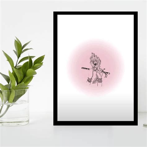 Lord Krishna Wooden Frame – Divine Art for Your Home – The Frame Wala