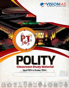 Vision IAS PT 365 English Polity 2025 From April to October 2024 ...