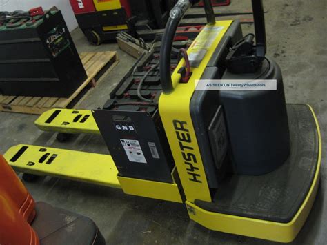 Hyster Electric Pallet Jack Rider - 6, 000 Lb Lift Capacity, 48 " Forks