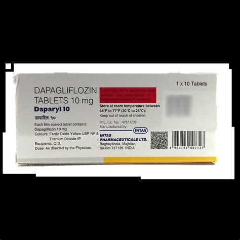 DAPARYL 10MG TABLET 10'S Price, Uses, Side Effects & Substitutes | Medkart