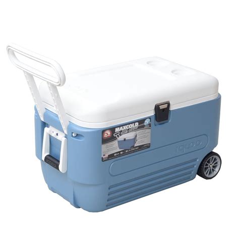 Igloo MaxCold 60 Quart 57 Litres Roller Cooler Wheeled Ice Chest with ...