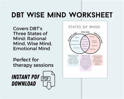 Dbt Clear Mind Worksheet - DBT Worksheets