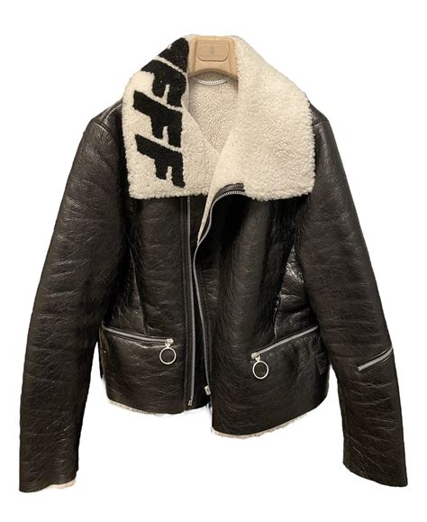 Off-White 🔥Off-White🔥Shearling Leather Jacket | Grailed