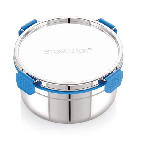 Buy STEELLOCK PRO Stainless Steel Container/Dabba with Steel Lid ...