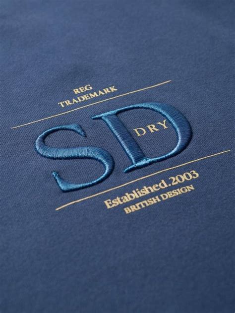 Superdry Luxe Metallic Logo Loose Sweatshirt, Sargasso Sea Blue