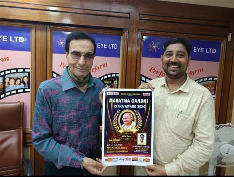 Release of the Poster for 'Mahatma Gandhi Ratna Award 2024' by Producer ...