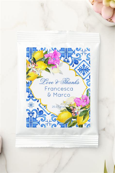 Personalized Margarita Drink Mix for Wedding Bridal Shower Favors