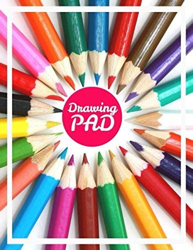 Drawing Pad: 8.5 x 11 Large Blank Page with White Paper for drawing ...