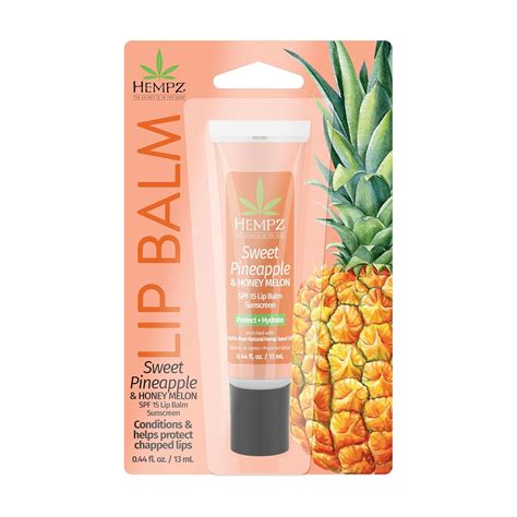 Amazon.com : Hempz SPF 15 Lip Balm, Sweet Pineapple & Honey Melon ...