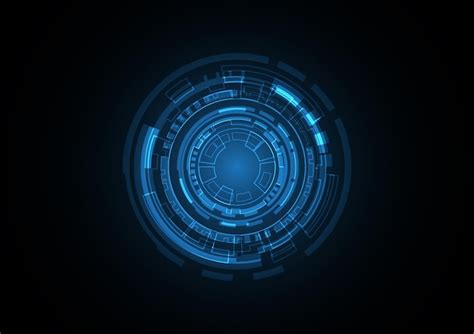 Technology Abstract Future Circle Background Vector 的图像结果