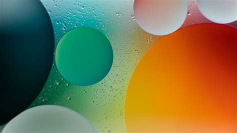 Wallpaper circles, bubbles, shapes, gradient, water hd, picture, image