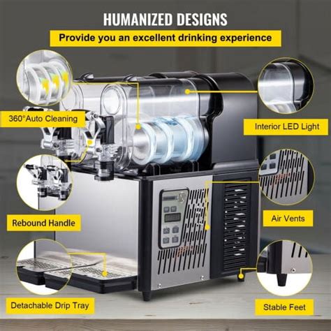 VEVOR 6L Commercial Slushy Machine, Stainless Steel India | Ubuy