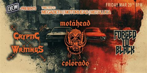 MEGADETH, MOTORHEAD, & METALICA TRIBUTE BAND NIGHT!!, Fraco's Bar and ...