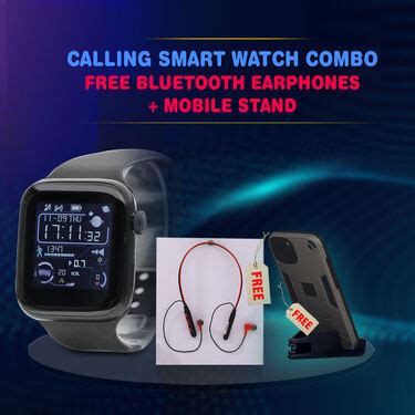 Bluetooth Calling Smart Watch with Neckband And Mobile Stand (SC6 ...