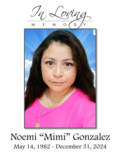 Noemi Gonzalez Obituary December 31, 2024 - Schoeneberger Funeral ...