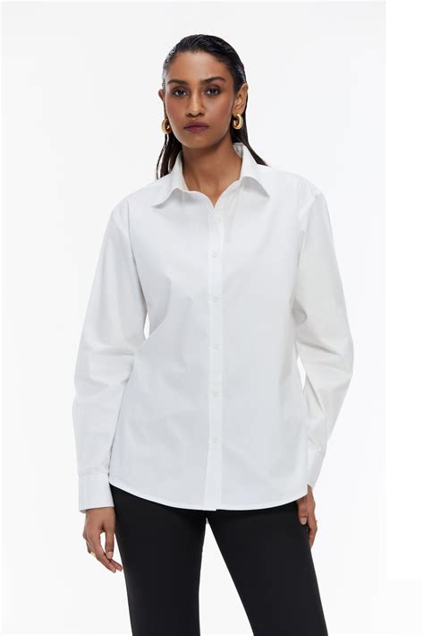 Crisp White Classic Button-Down Shirt – Qua