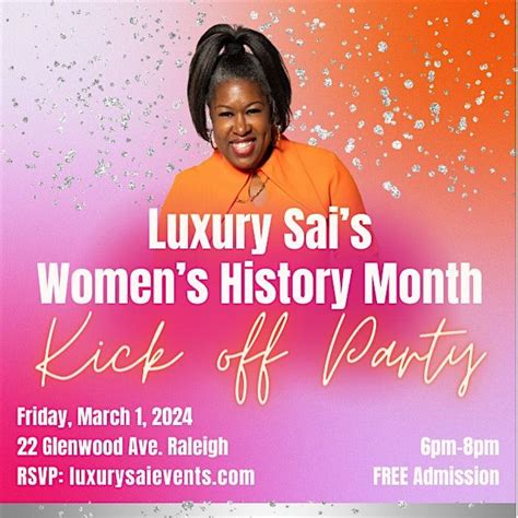 Luxury Sais Womens History Month Kick-Off Party, The Luxury Sai Lounge ...