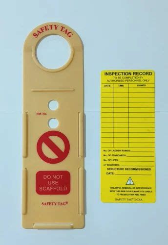 Safety Tag - Scaffolding Safety Tags and tag holders Manufacturer from ...