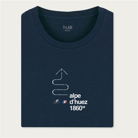 Alpe d'Huez organic cycling t-shirt from T-lab