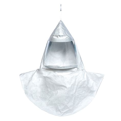 Msa Safety Tychem QC Hoods, Double Bib, White, Standard, Less ...