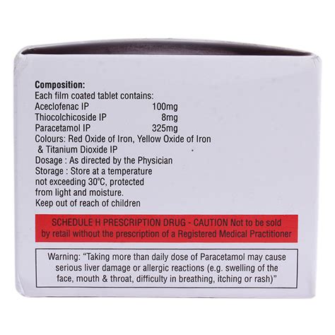 Zerodol TH Max 8 Tablet | Uses, Side Effects, Price | Apollo Pharmacy
