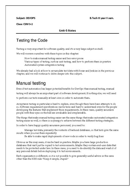 Dev Ops Unit-5 Notes - Subject: DEVOPS B III year II sem. Class: CSM 3 ...