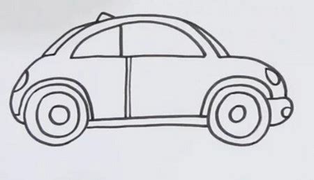 甲壳虫汽车怎么画简单的画法_亲亲宝贝网