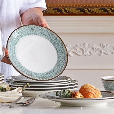 Melamine Dinnerware Sets,12pcs Plates and Bowls Sets, Melamine Dishes ...