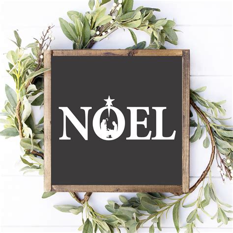 Noel Wood Sign DIY Kit — Rustic Chalk Decor
