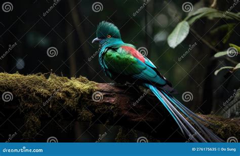 A Beautiful Photograph of Quetzal Stock Illustration - Illustration of rainforest, captures ...