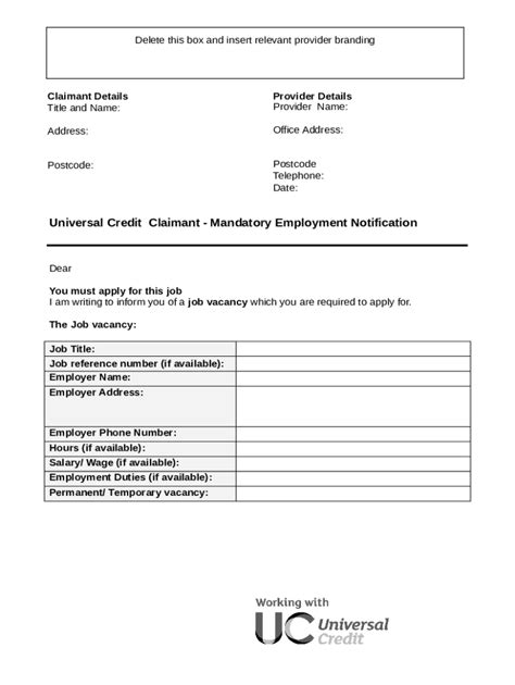 Starting your Universal Credit claim - Citizens Advice Doc Template ...