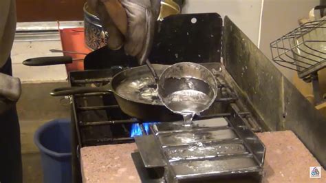 Cast iron used for melting lead to make ingots. : r/castiron