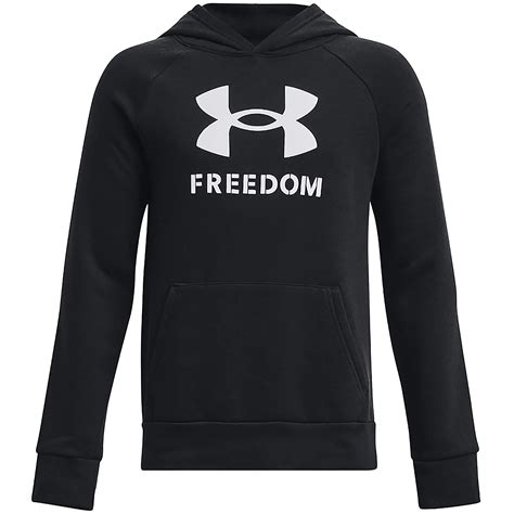 Under Armour Boys' Freedom Big Flag Logo Rival Fleece Hoodie | Academy