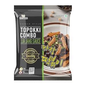 KS Foods Korean Topokki Combo with Jjajang Sauce 150g | Black Bean ...