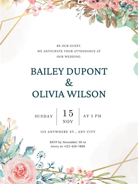 Wedding Invitation Clipart Free