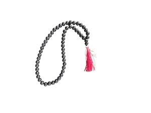 TC SONS Natural Black Ebony Wood Knotted japa mala 54+1 Beads ...