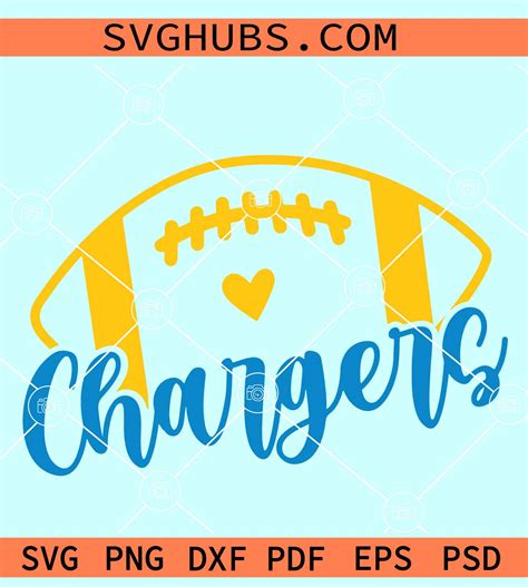 Chargers Football SVG, Los Angeles Chargers SVG, NFL Los Angeles ...