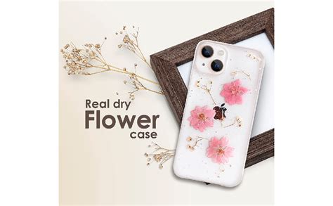 Enflamo Soft Clear Silicone Case Glitter Floral Back Cover for iPhone ...