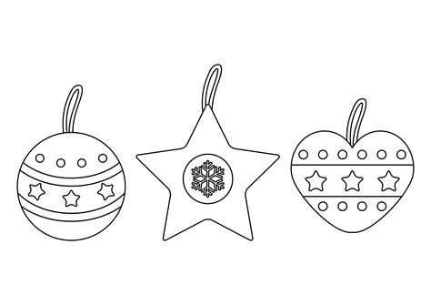 Christmas Ornaments Stencil