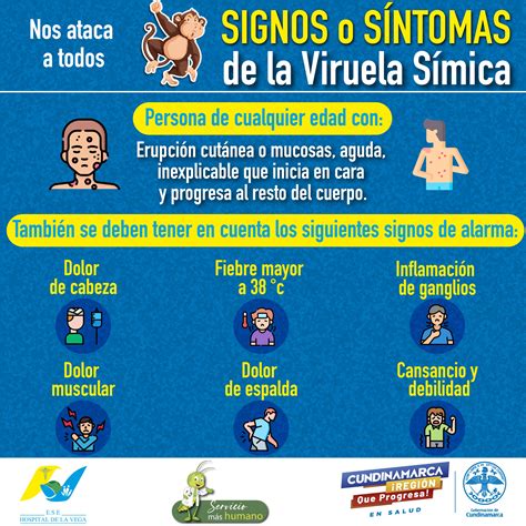 Signos o Síntomas de la Viruela Símica - E.S.E HOSPITAL DE LA VEGA