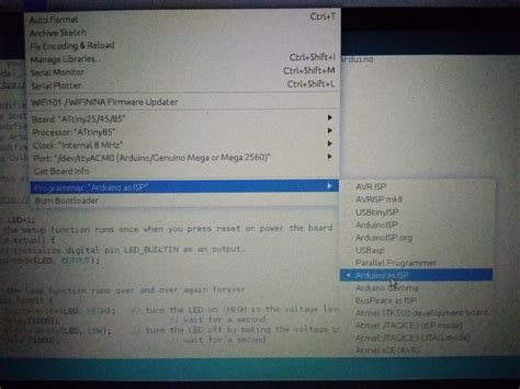 Image result for ATtiny85 with Arduino Mega
