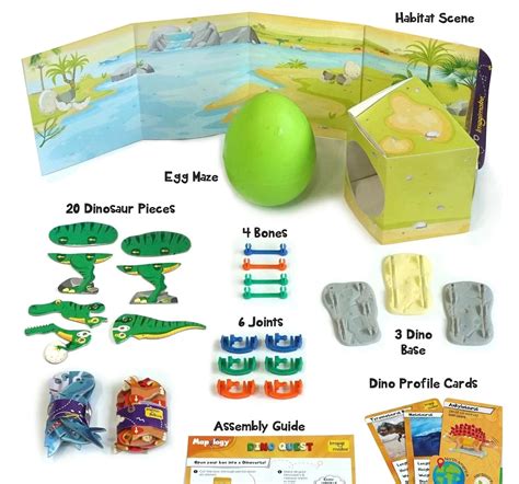 Imagimake Mapology: Dino Quest, 3D Puzzles For Kids, Green, 5Y+