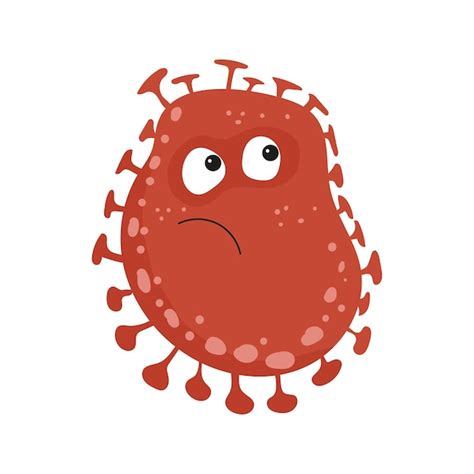 Bakterien mit Emotionen | Premium Vektor