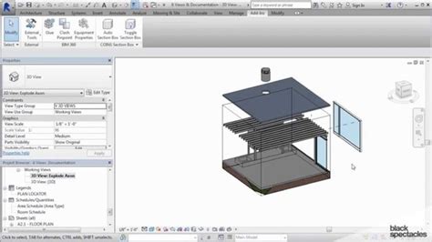 Revit 2015 Tutorial Creating an Exploded Axon View | Black Spectacles ...